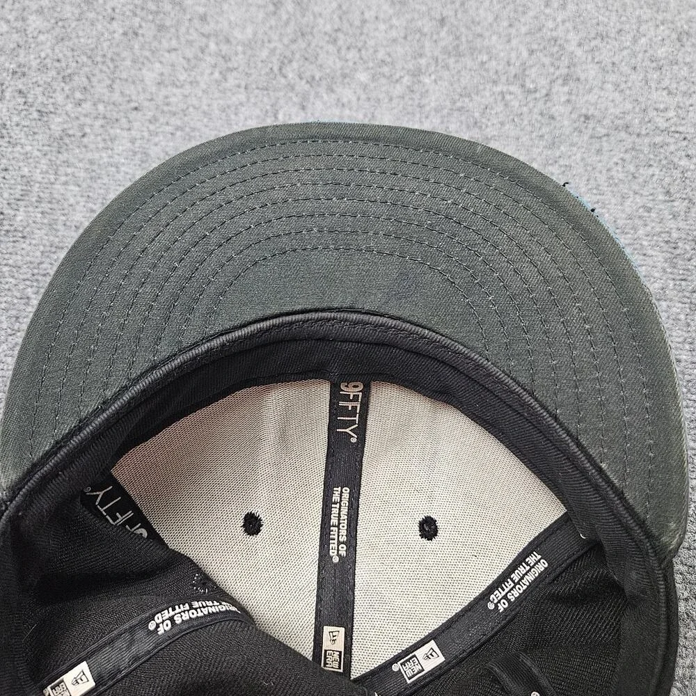 New York Yankees Hat 7 1/8 Black Teal Splatter New Era 59FIFTY Fitted Cap MLB
